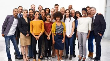 A diverse group of business professionals