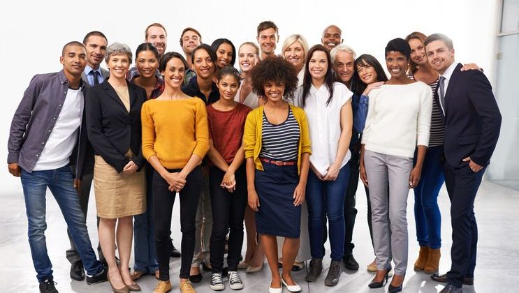 A diverse group of business professionals