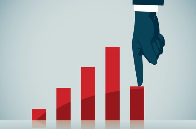 concept of a histogram bar chart