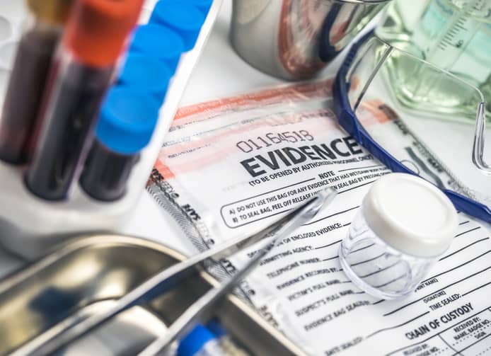 Evidence bag, Police scientific laboratory