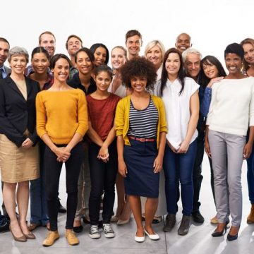 A diverse group of business professionals